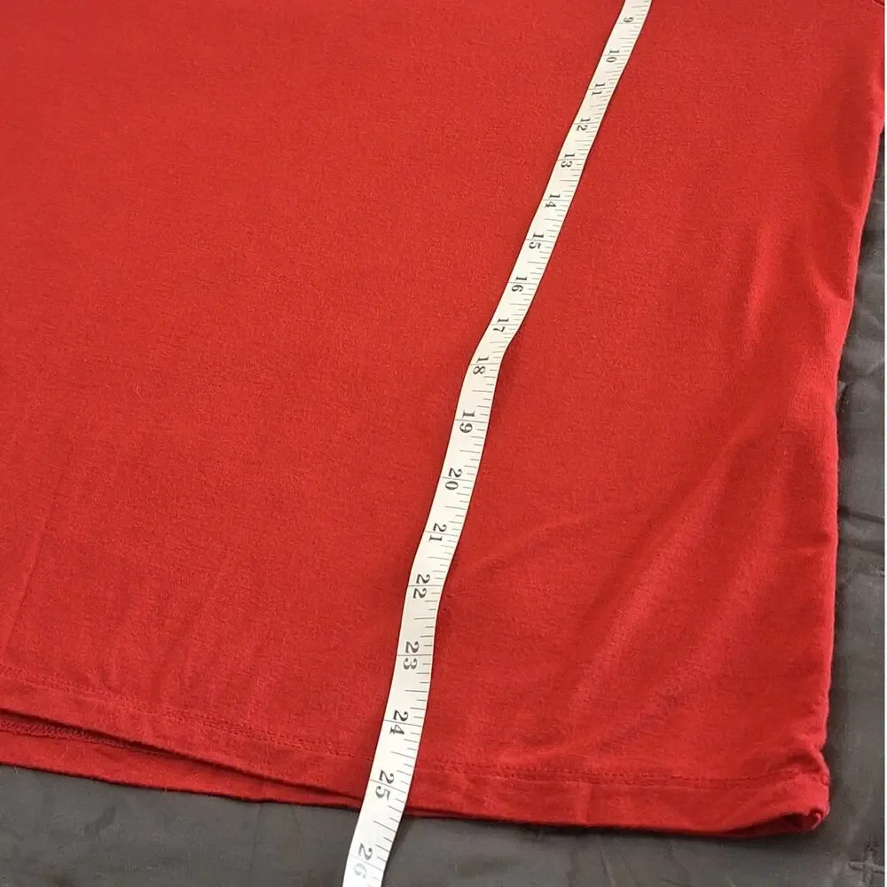 Soma Shirt Women's Medium Short Red Loungewear Intimates Comfy Pajamas Sleepwear